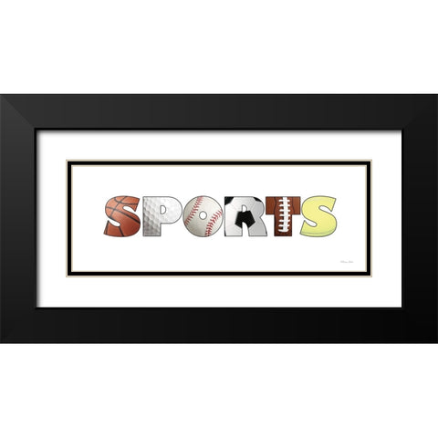 Sports Black Modern Wood Framed Art Print with Double Matting by Ball, Susan