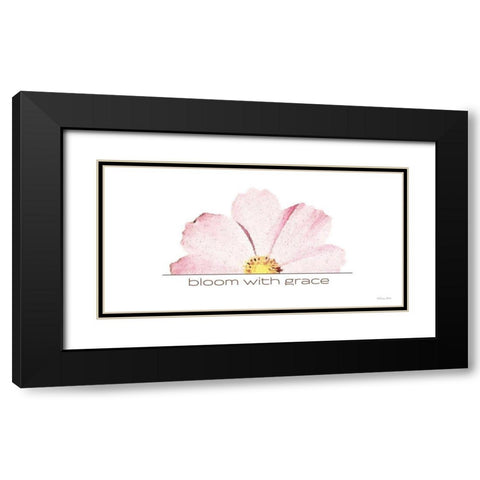 Bloom with Grace Black Modern Wood Framed Art Print with Double Matting by Ball, Susan