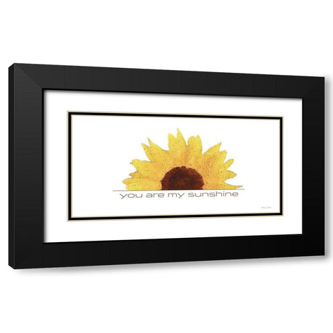 You Are My Sunshine Black Modern Wood Framed Art Print with Double Matting by Ball, Susan