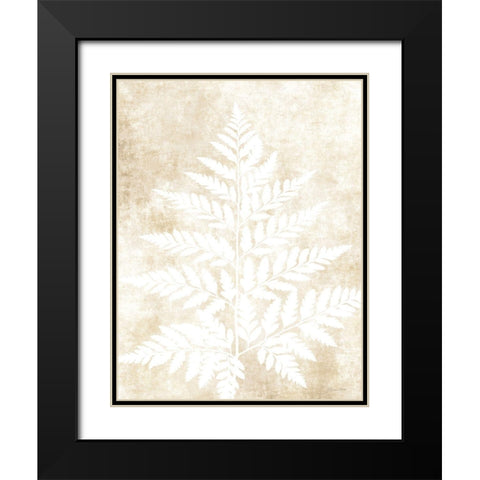 Fern Frond 3 Black Modern Wood Framed Art Print with Double Matting by Ball, Susan