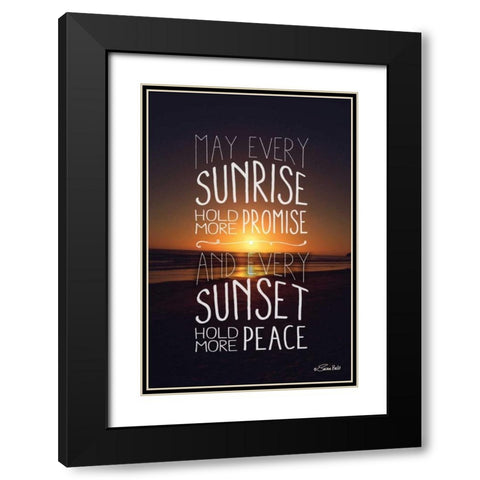 Promise and Peace Black Modern Wood Framed Art Print with Double Matting by Ball, Susan