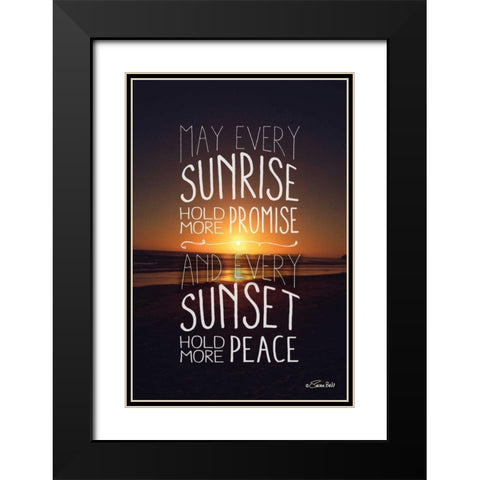 Promise and Peace Black Modern Wood Framed Art Print with Double Matting by Ball, Susan