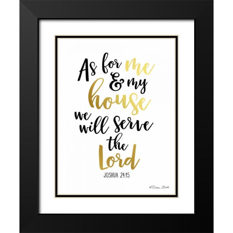 As for Me and My House Black Modern Wood Framed Art Print with Double Matting by Ball, Susan