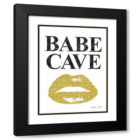 Babe Cave Black Modern Wood Framed Art Print with Double Matting by Ball, Susan