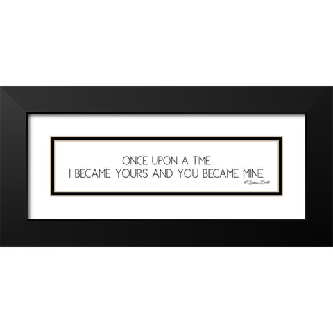 Once Upon a Time Black Modern Wood Framed Art Print with Double Matting by Ball, Susan