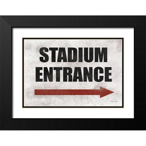 Stadium Entrance Black Modern Wood Framed Art Print with Double Matting by Ball, Susan