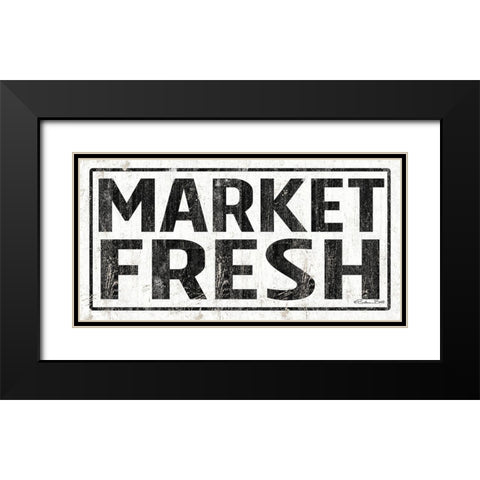 Market Fresh Black Modern Wood Framed Art Print with Double Matting by Ball, Susan