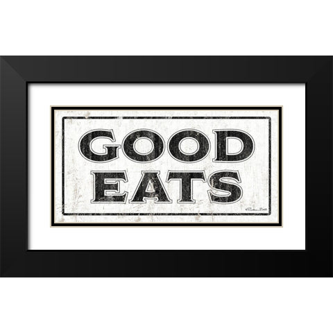 Good Eats Black Modern Wood Framed Art Print with Double Matting by Ball, Susan