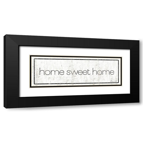 Home Sweet Home Black Modern Wood Framed Art Print with Double Matting by Ball, Susan