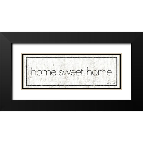 Home Sweet Home Black Modern Wood Framed Art Print with Double Matting by Ball, Susan