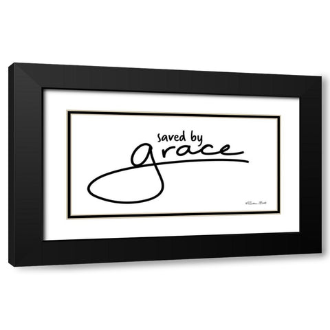 Save by Grace Black Modern Wood Framed Art Print with Double Matting by Ball, Susan