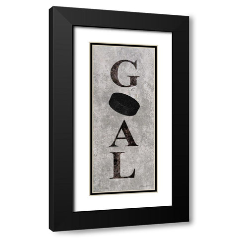 Hockey Goal   Black Modern Wood Framed Art Print with Double Matting by Ball, Susan