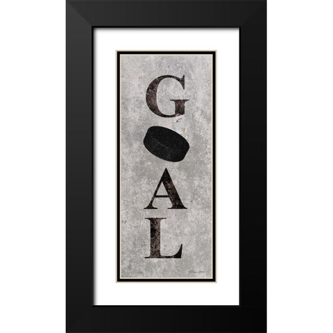 Hockey Goal   Black Modern Wood Framed Art Print with Double Matting by Ball, Susan