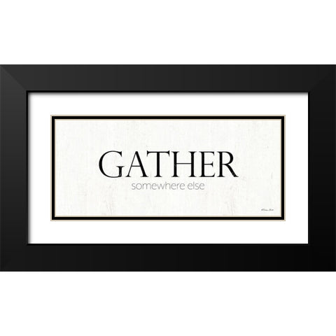 Gather Somewhere Else   Black Modern Wood Framed Art Print with Double Matting by Ball, Susan