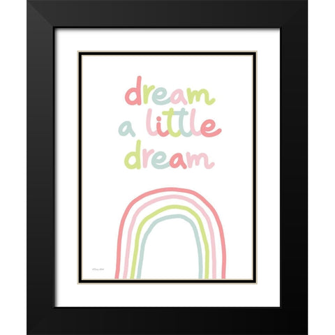 Dream a Little Dream Black Modern Wood Framed Art Print with Double Matting by Ball, Susan