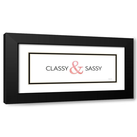 Classy And Sassy    Black Modern Wood Framed Art Print with Double Matting by Ball, Susan