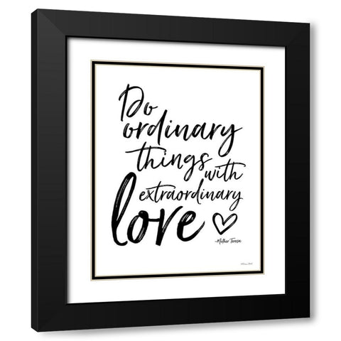 Extraordinary Love Black Modern Wood Framed Art Print with Double Matting by Ball, Susan