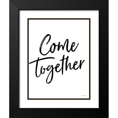 Come Together Black Modern Wood Framed Art Print with Double Matting by Ball, Susan
