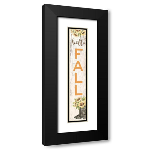 Hello Fall     Black Modern Wood Framed Art Print with Double Matting by Ball, Susan