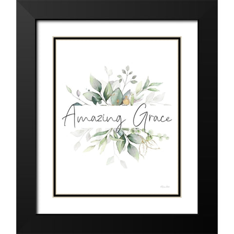 Amazing Grace   Black Modern Wood Framed Art Print with Double Matting by Ball, Susan