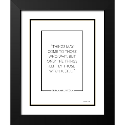 Those Who Hustle Black Modern Wood Framed Art Print with Double Matting by Ball, Susan