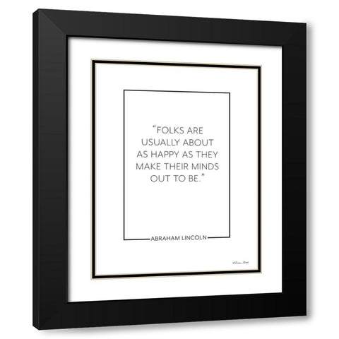 Happy Minds      Black Modern Wood Framed Art Print with Double Matting by Ball, Susan