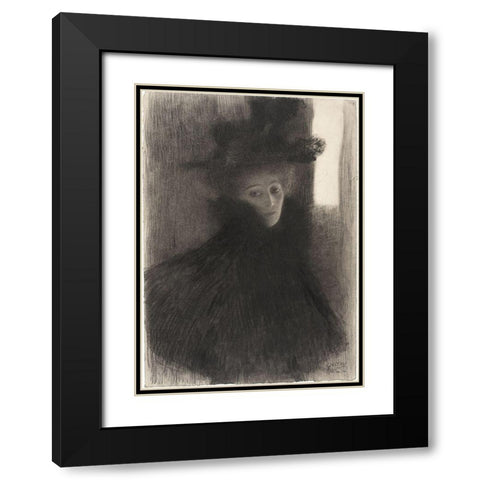 In the Shadows Black Modern Wood Framed Art Print with Double Matting by Stellar Design Studio