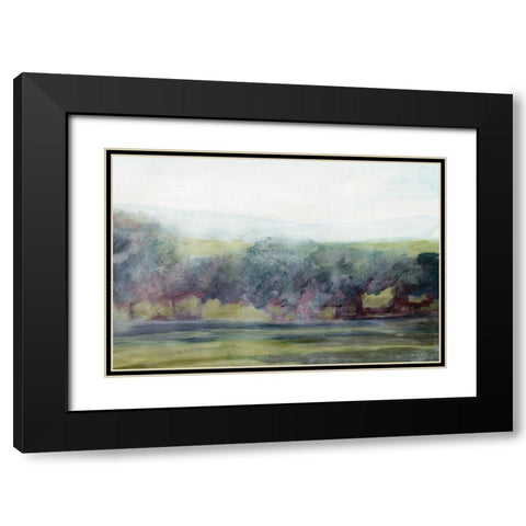 Distant View 2 Black Modern Wood Framed Art Print with Double Matting by Stellar Design Studio