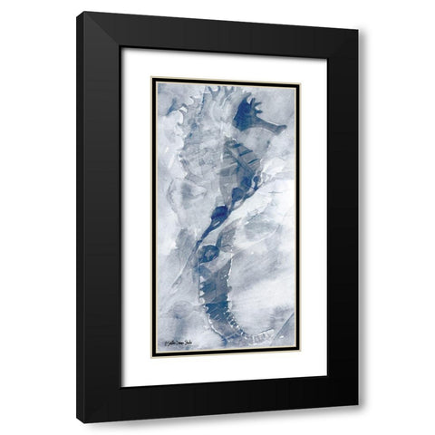 Ocean Collection 1 Black Modern Wood Framed Art Print with Double Matting by Stellar Design Studio