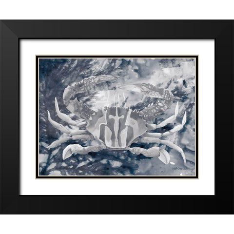 Ocean Collection 5 Black Modern Wood Framed Art Print with Double Matting by Stellar Design Studio