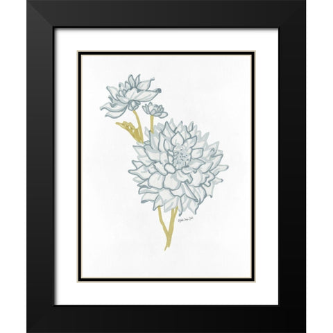 Countryside Bloom 2   Black Modern Wood Framed Art Print with Double Matting by Stellar Design Studio