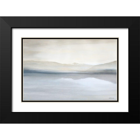 Lake Majesty   Black Modern Wood Framed Art Print with Double Matting by Stellar Design Studio