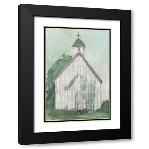 Church 3   Black Modern Wood Framed Art Print with Double Matting by Stellar Design Studio