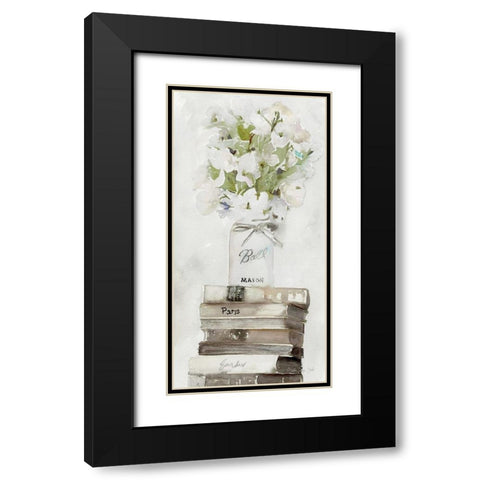 Parisian Pot 4 Black Modern Wood Framed Art Print with Double Matting by Stellar Design Studio