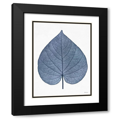 Indigo Nature Study I Black Modern Wood Framed Art Print with Double Matting by Stellar Design Studio