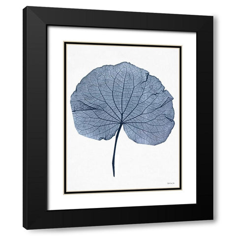 Indigo Nature Study IV Black Modern Wood Framed Art Print with Double Matting by Stellar Design Studio