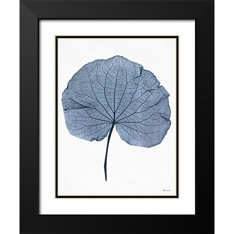 Indigo Nature Study IV Black Modern Wood Framed Art Print with Double Matting by Stellar Design Studio