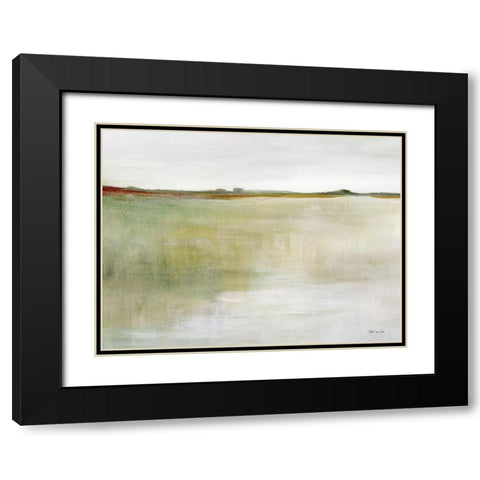 Meadow View I Black Modern Wood Framed Art Print with Double Matting by Stellar Design Studio