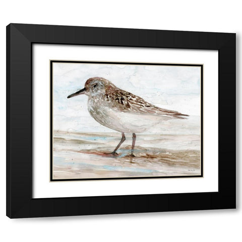 Sanibel Piper 1   Black Modern Wood Framed Art Print with Double Matting by Stellar Design Studio