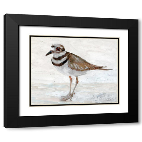 Sanibel Piper 4  Black Modern Wood Framed Art Print with Double Matting by Stellar Design Studio