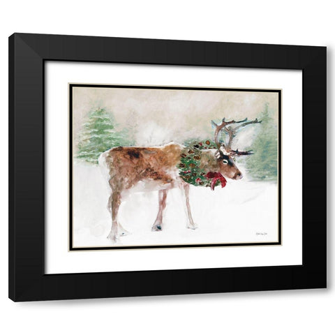 Wonderland Black Modern Wood Framed Art Print with Double Matting by Stellar Design Studio