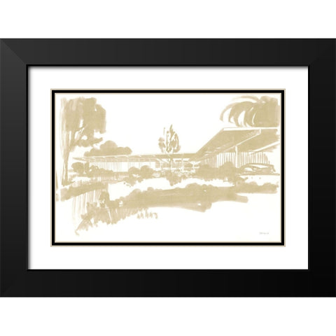 Home Study Black Modern Wood Framed Art Print with Double Matting by Stellar Design Studio