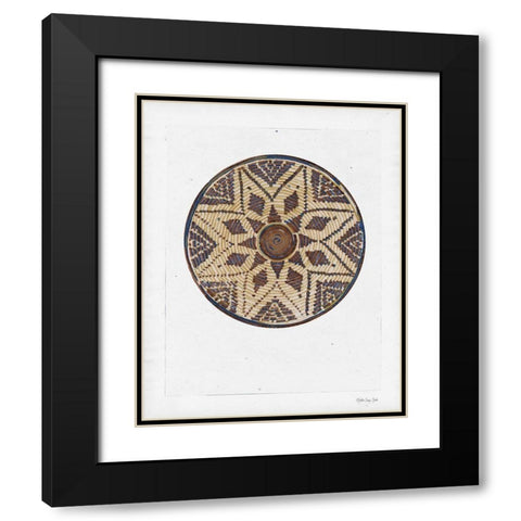 Basket Study 2 Black Modern Wood Framed Art Print with Double Matting by Stellar Design Studio