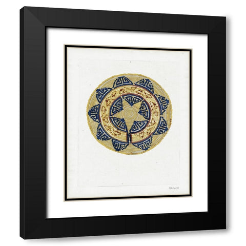 Basket Study 3 Black Modern Wood Framed Art Print with Double Matting by Stellar Design Studio