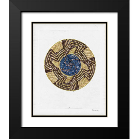 Basket Study 4 Black Modern Wood Framed Art Print with Double Matting by Stellar Design Studio