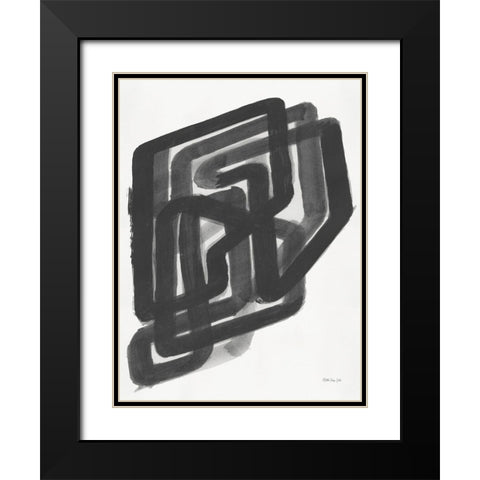 Path to Translation Black Modern Wood Framed Art Print with Double Matting by Stellar Design Studio