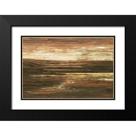 Desert Shadows Black Modern Wood Framed Art Print with Double Matting by Stellar Design Studio