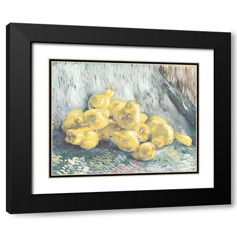 Pile of Pears Black Modern Wood Framed Art Print with Double Matting by Stellar Design Studio