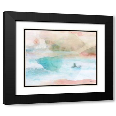 High Surf 1 Black Modern Wood Framed Art Print with Double Matting by Stellar Design Studio