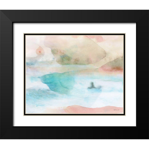 High Surf 1 Black Modern Wood Framed Art Print with Double Matting by Stellar Design Studio